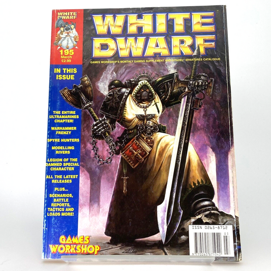 White Dwarf 195 Magazine Games Workshop Warhammer Fantasy 40,000 40K M1066