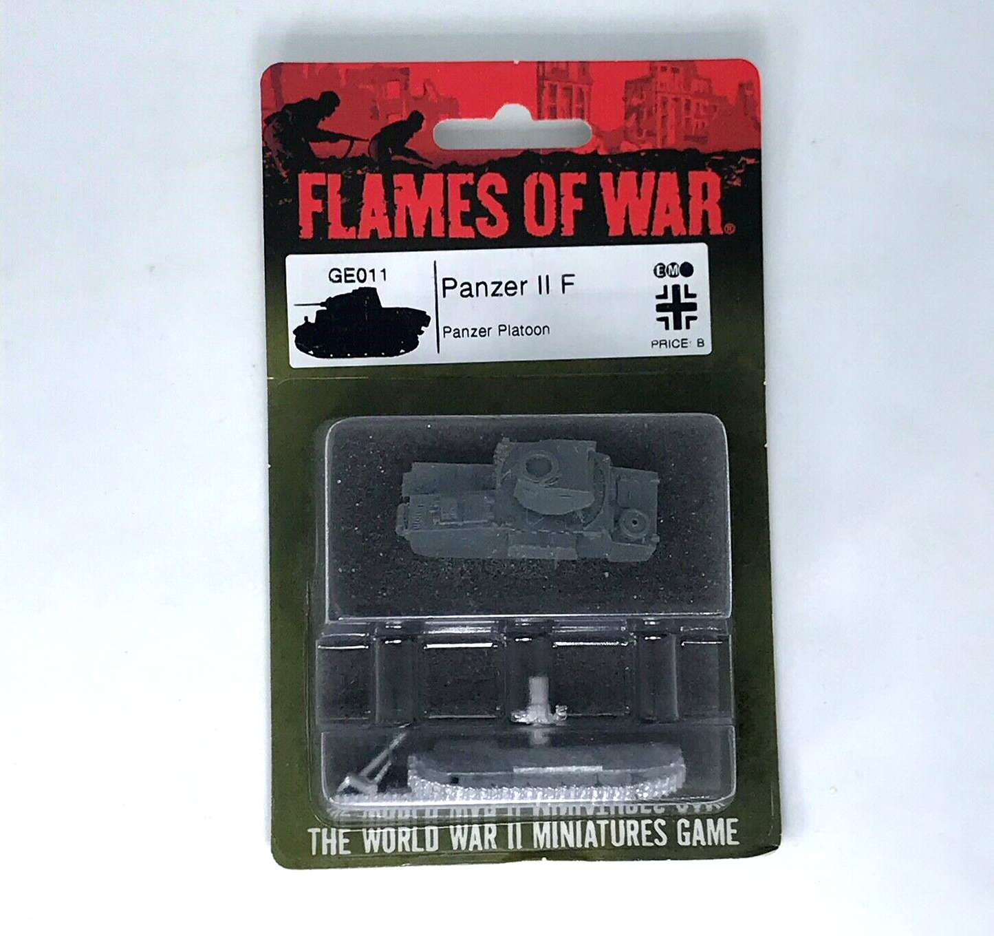 WW2 German Axis Panzer II F Tank - Sealed Blister - Flames of War C1078