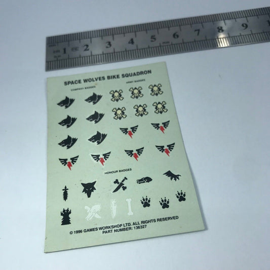 Classic Space Wolves Bike Squadron Transfer Sheet - Warhammer 40K T201