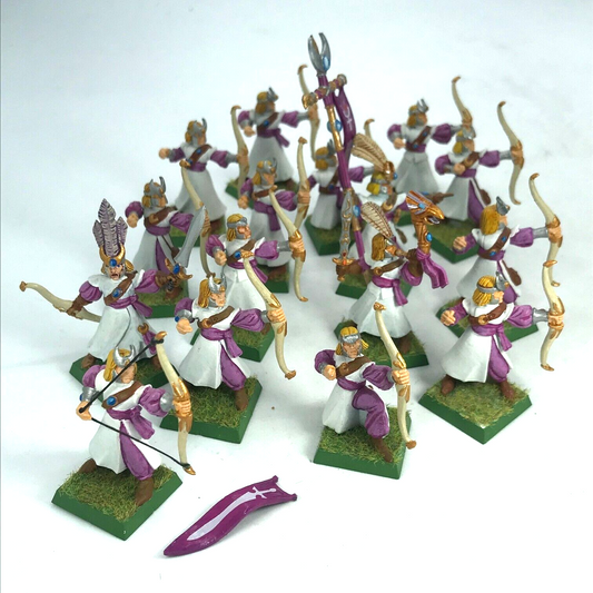 High Elf Elves Archer Unit - Painted - Warhammer Fantasy C1310