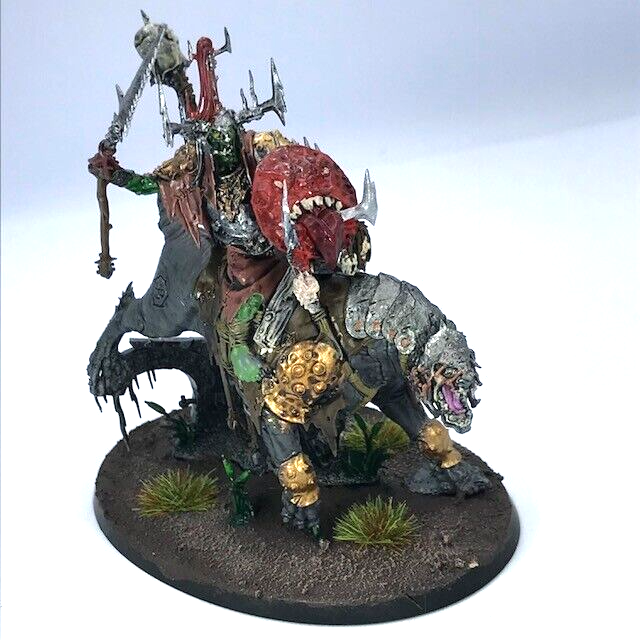 Orruk Warclans Killaboss on Great Gnashtoof - Painted - Warhammer Age of Sigmar