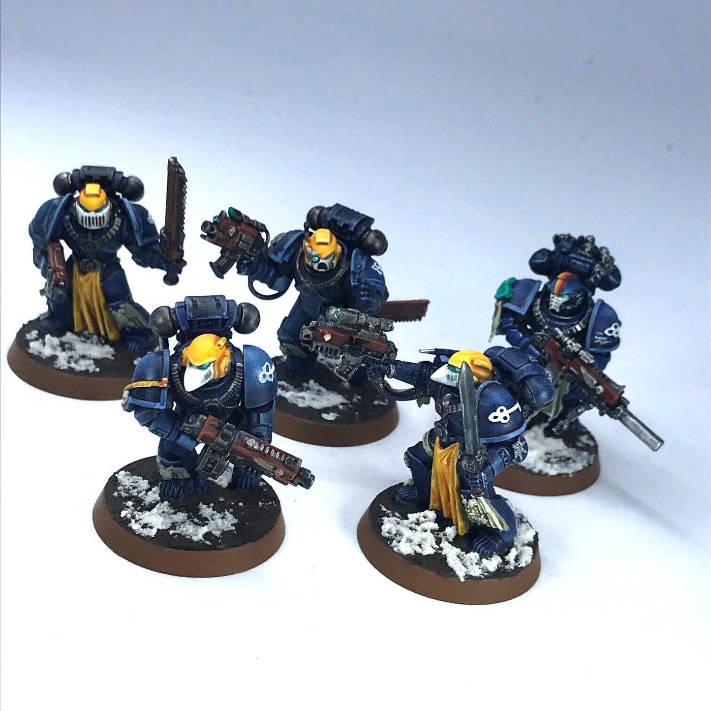 Space Marines Ultramarines Veteran Squad Painted - Warhammer 40K C1612