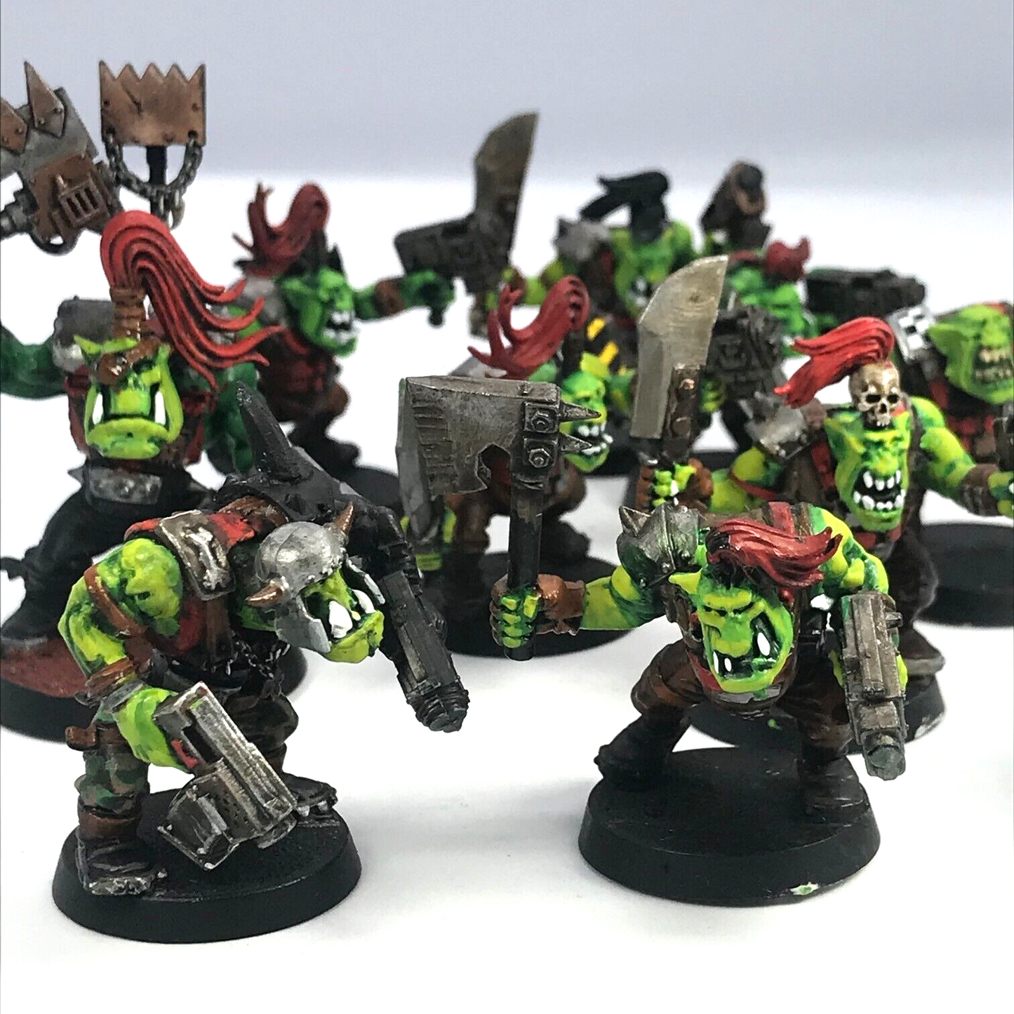 Space Ork Ork Boyz Squad - Painted - Warhammer 40K C1307