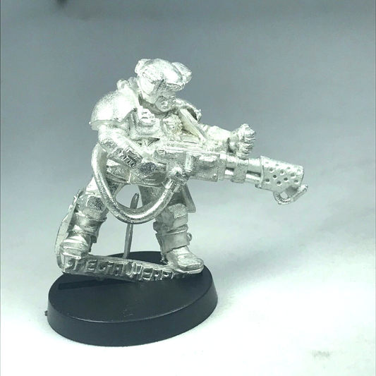 Metal Imperial Guard Kasrkin Stormtrooper Flamethrower - Warhammer 40K X5826