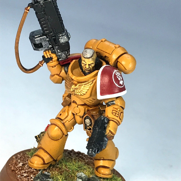 Imperial Fists Primaris Lieutenant Space Marines - Warhammer 40k Painted X8633