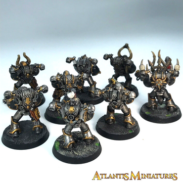 Iron Warriors Chaos Space Marine Squad - Painted - Warhammer 40K C666