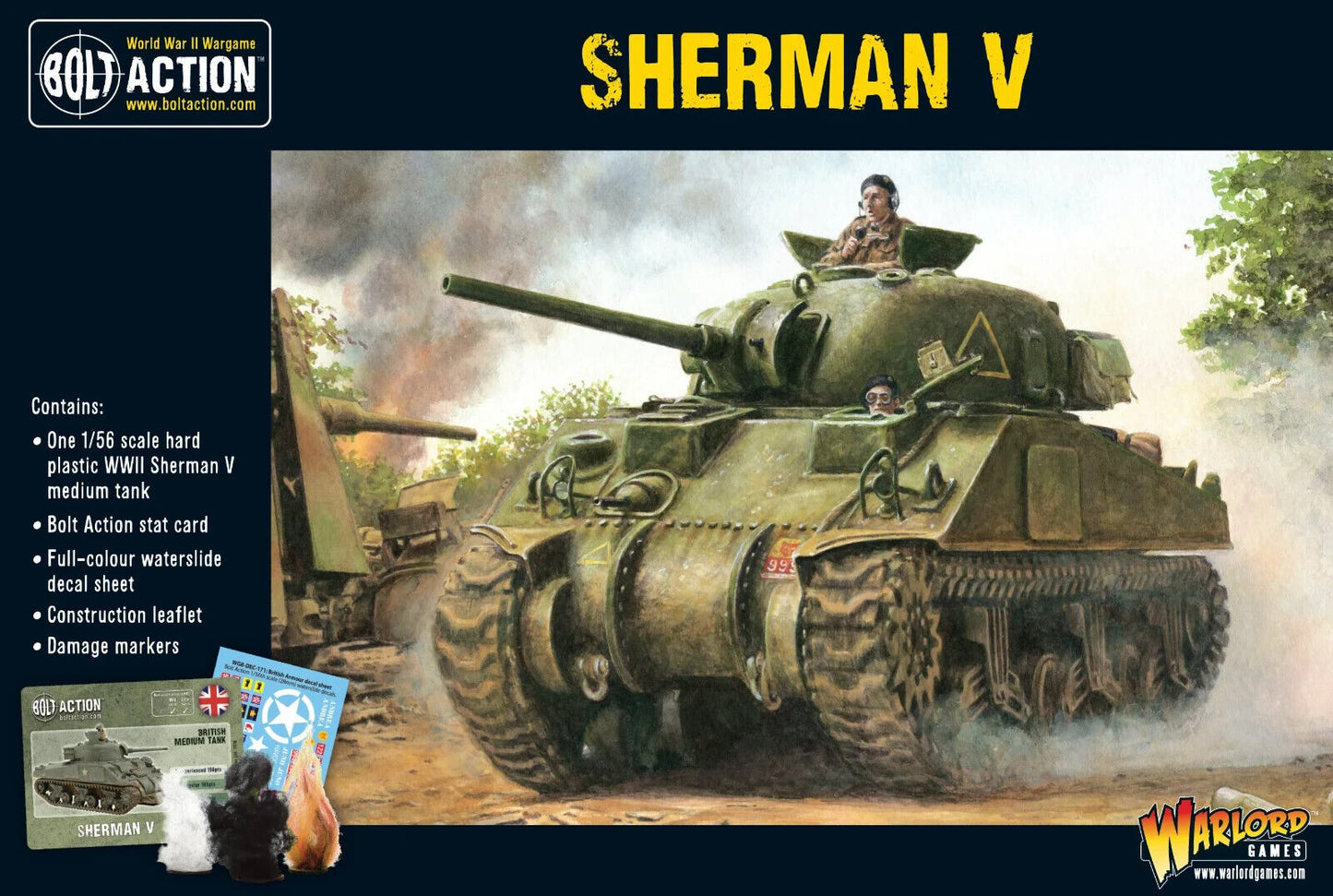 Sherman V Medium Tank - Warlord Games Bolt Action Miniatures