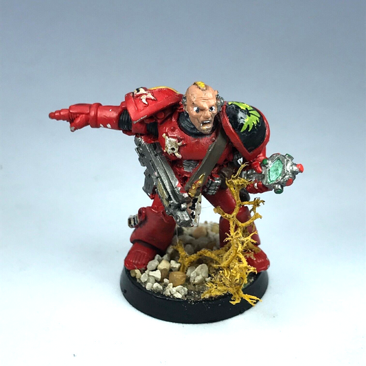 Blood Angel Veteran Sergeant Space Marine - Painted - Warhammer 40K X11085