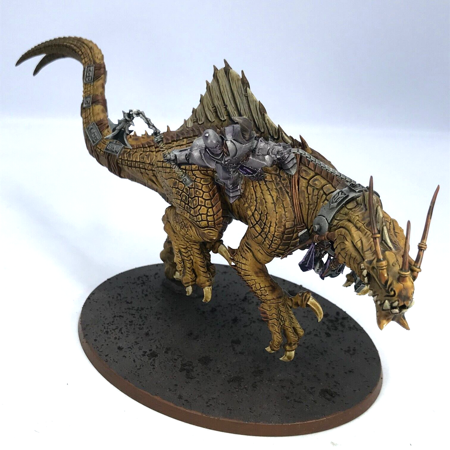 Converted Chaos Knight on Carnosaur Slaves To Darkness - Warhammer Age of Sigmar