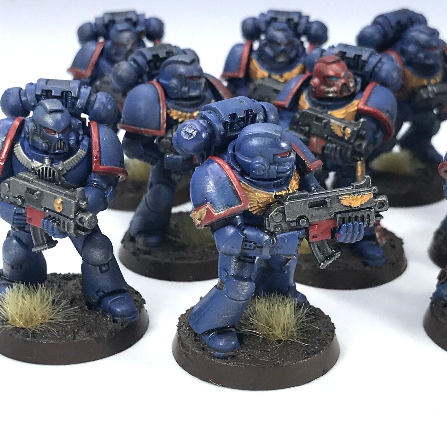 Classic Space Marine Ultramarine Tactical Squad - Painted - Warhammer 40K C341