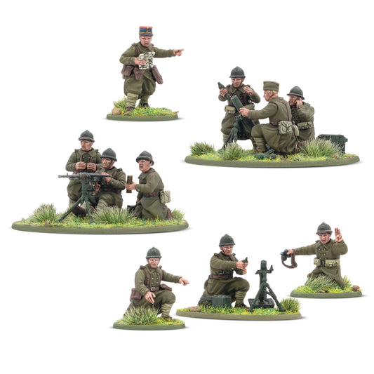 Pre-order: French Army Heavy Weapons platoon - Bolt Action - Warlord Games - Brand New