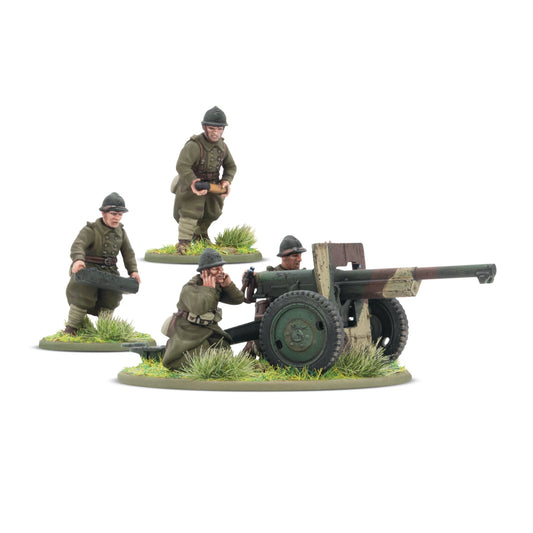 Pre-order: French Army 75mm Light Artillery - Bolt Action - Warlord Games - Brand New