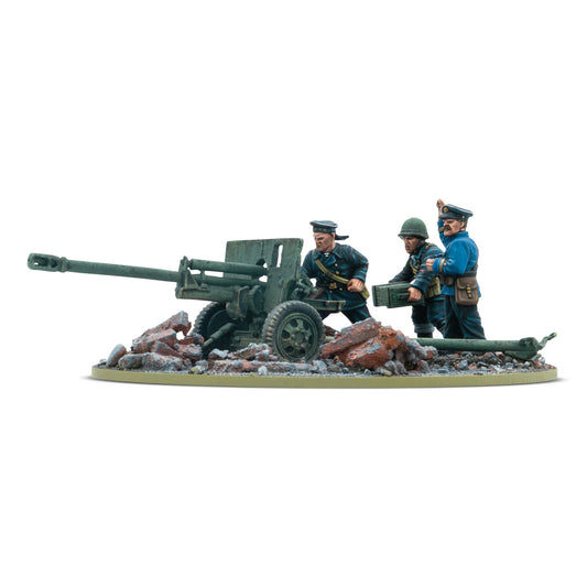 Pre-order: ZiS-3 DIvisional Gun with Soviet Naval Brigade Crew - Bolt Action - Warlord Games - Brand New