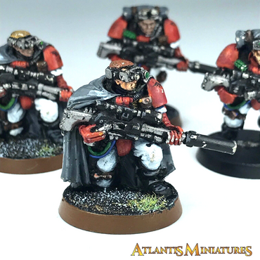 Painted Blood Angel Scout Sniper Squad Space Marine (chipped) Warhammer40K C2009