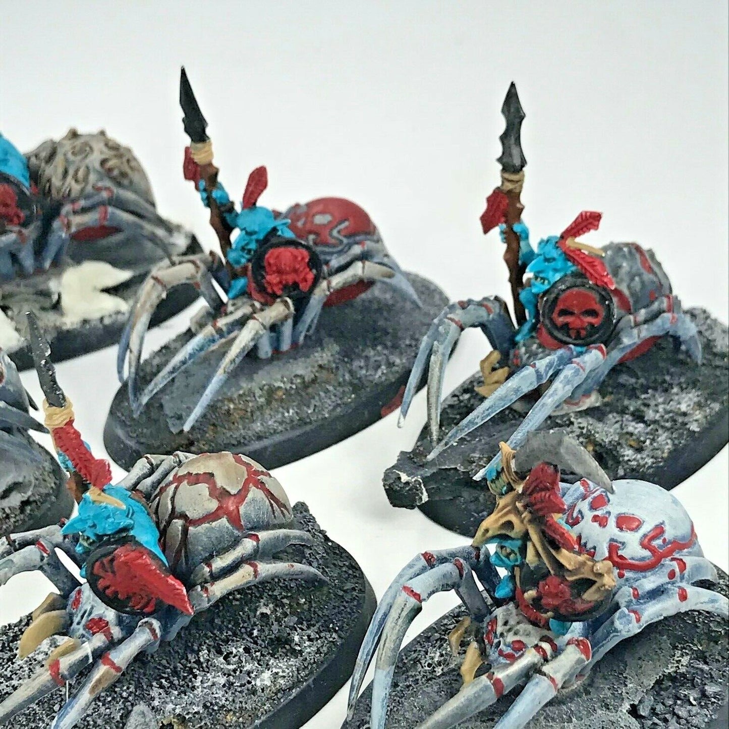 Grot Spider Riders Gloomspite Gitz Goblins - Painted - Warhammer Fantasy C1728