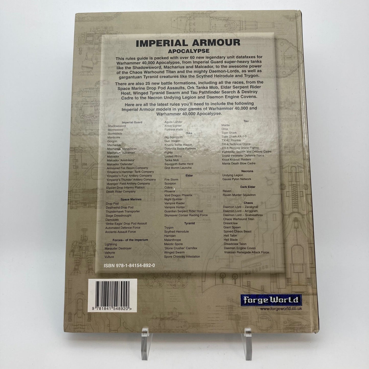 Imperial Armour Book - Damaged Lot - Warhammer 40k Games Workshop M1652