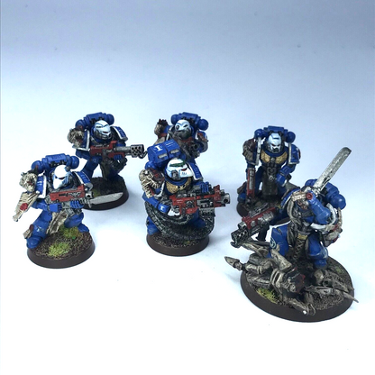 Classic Space Marine Ultramarine Veteran Squad - Painted - Warhammer 40K C1241