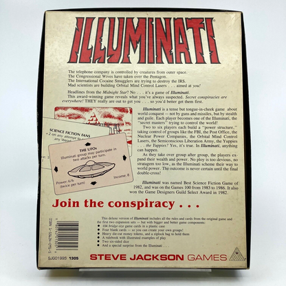 lluminati Deluxe Edition - Steve Jackson Games - Unsure if Complete W143