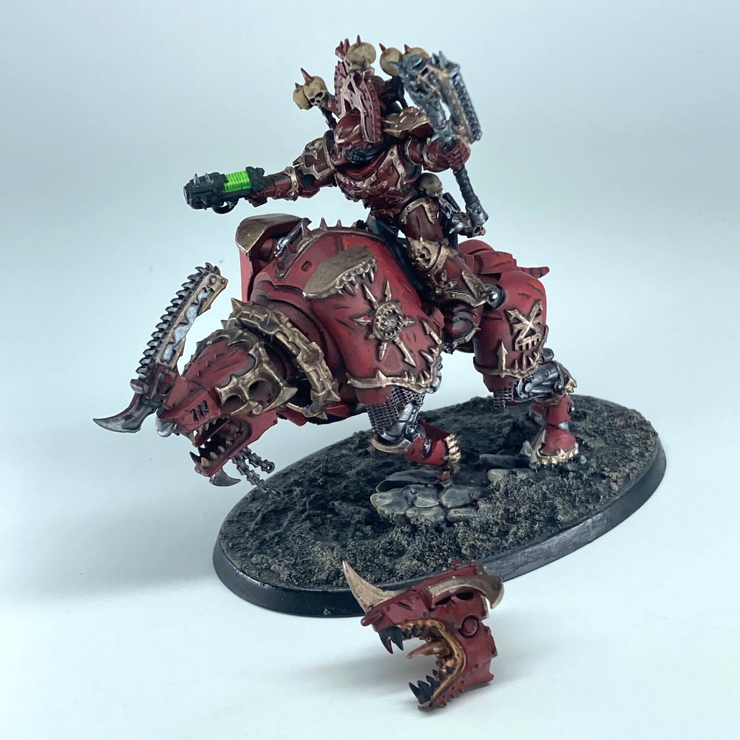 Khorne Lord On Juggernaut - Chaos Space Marines - Painted Warhammer 40k GW C6547