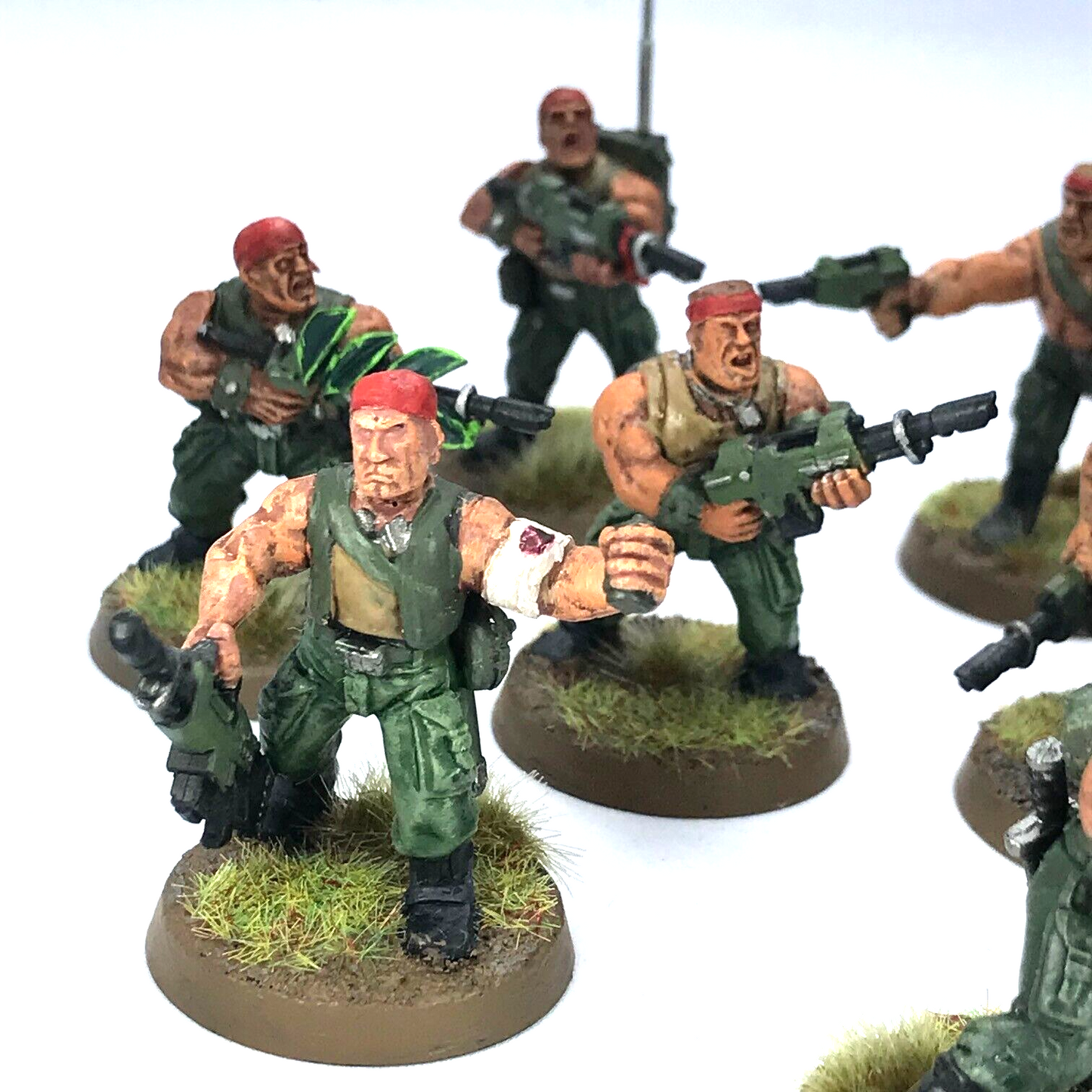 Imperial Guard Catachan Jungle Fighter Squad  - Painted - Warhammer 40K C3828