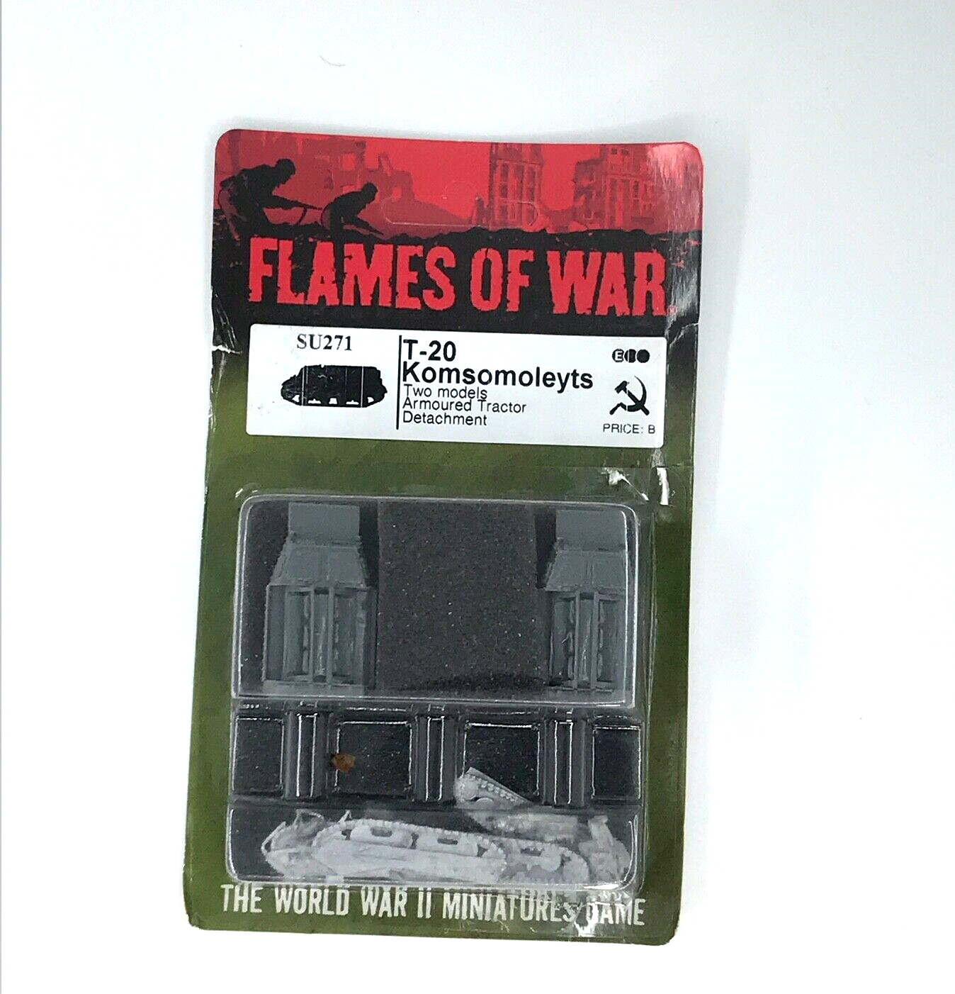 WW2 Soviet T-20 Armoured Tractor Detachment Sealed Blister - Flames of War C46