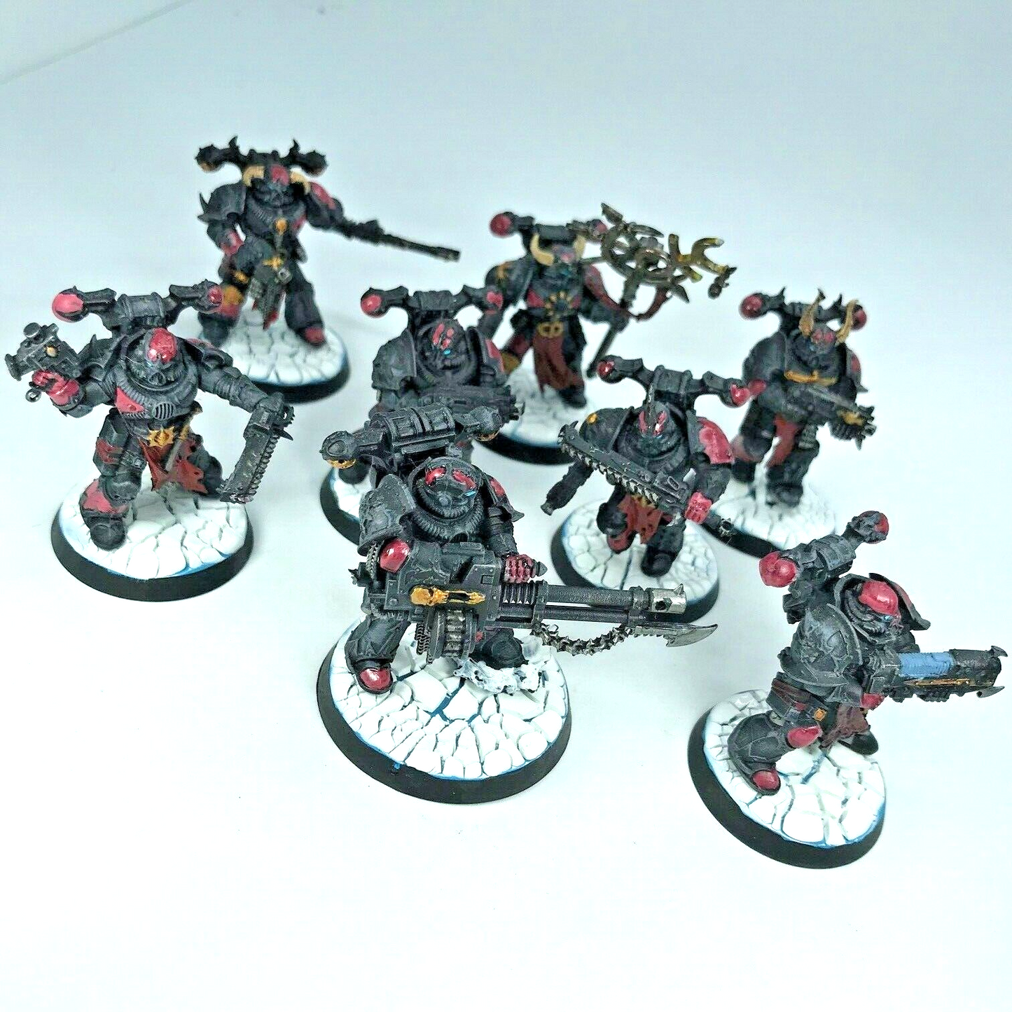 Chaos Space Marines Squad - Painted - Warhammer 40K C2434