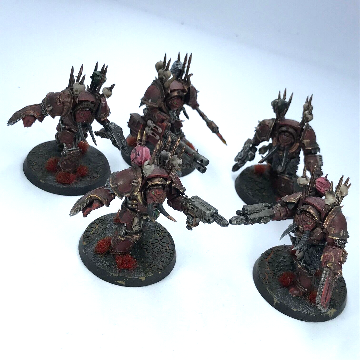 Chaos Space Marine Terminator Squad - Painted - Warhammer 40K C2860