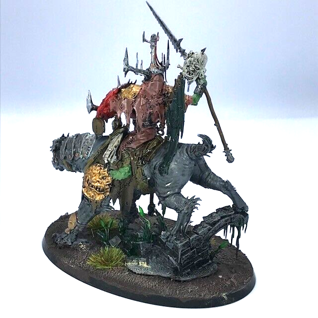 Orruk Warclans Killaboss on Great Gnashtoof - Painted - Warhammer Age of Sigmar