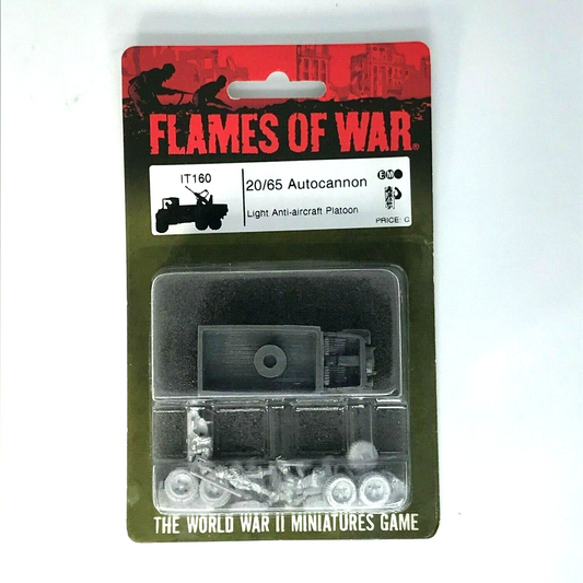 WW2 Italian 20/65 Anti-aircraft Autocannon Blister - Flames of War C2278