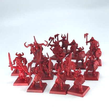 Chaos Marauder Warriors Regiment - Varying Condition - Warhammer Fantasy C552