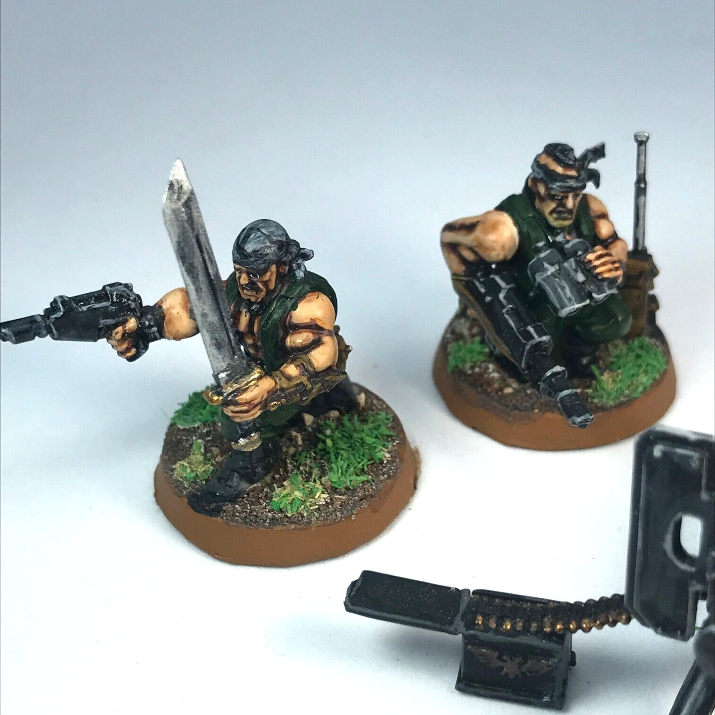 Catachan Heavy Bolter Team Imperial Guard - Painted - Warhammer 40K X10875