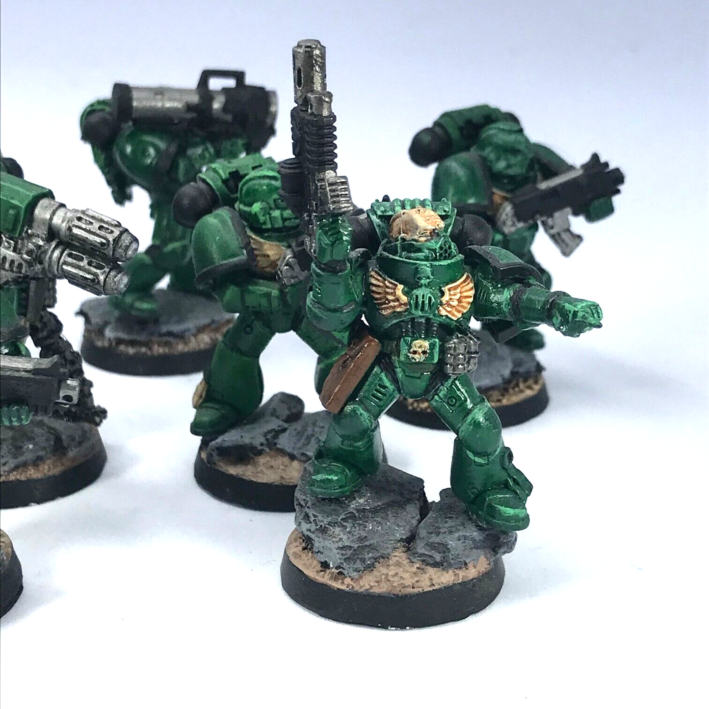 Classic Space Marine Dark Angels Tactical Squad - Painted - Warhammer 40K C683