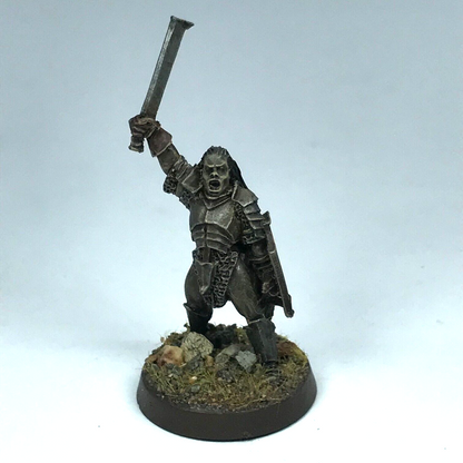 Metal Uruk Hai Captain - Painted - Warhammer / Lord of the Rings X4594