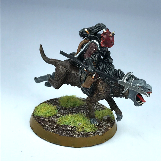 Metal Orc Warg Rider - Painted - Warhammer / Lord of the Rings C3463