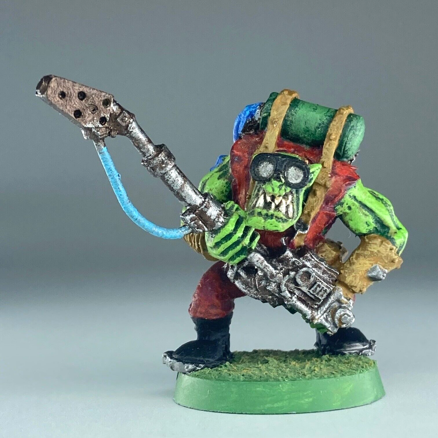 Space Ork Burna Boy Flamethrower - Painted - Warhammer 40K Metal Classic X14054