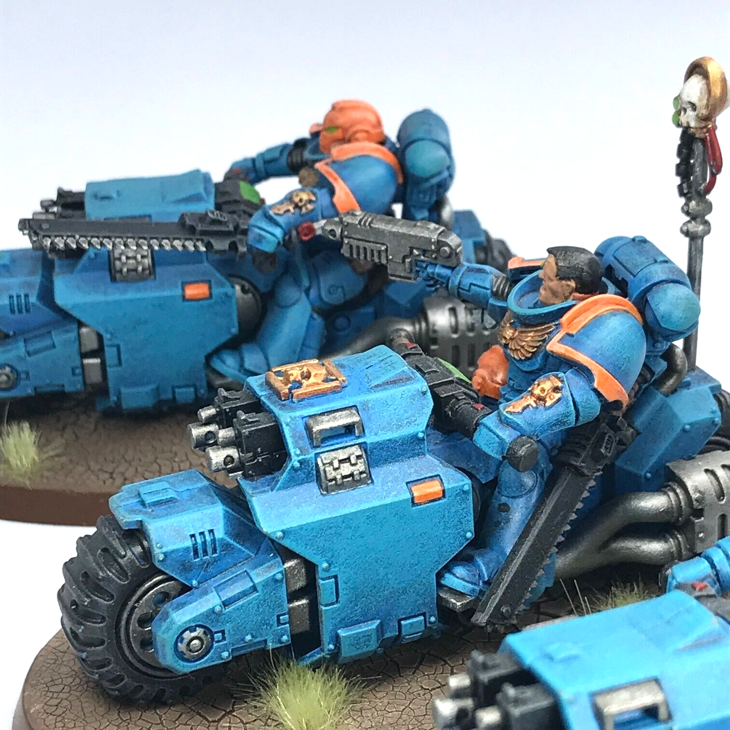 Space Marine Primaris Outriders - Painted - Warhammer 40K C1592