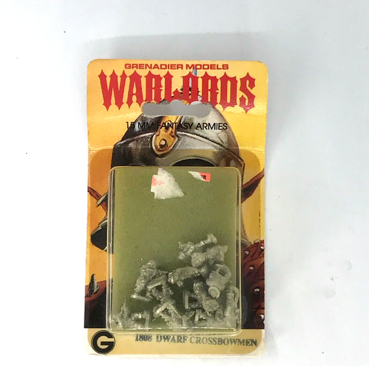 Grenadier Models Dwarf Crossbowmen - Warlords - Sealed Blister Classic C567