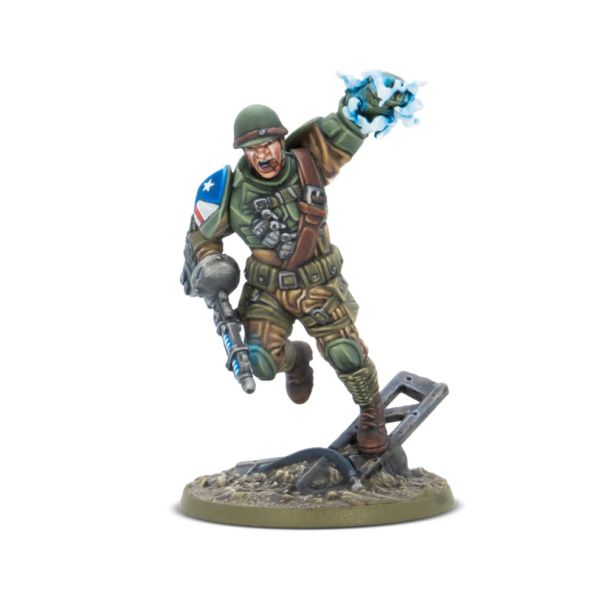 Pre-order: 'Slammer' Samuels, The First Paragon - Konflikt '47 - Warlord Games - Brand New