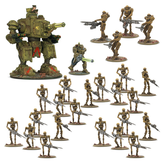 Pre-order: British Commonwealth Automated Battalion Starter Army - Konflikt 47 - Warlord Games - Brand New