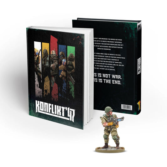 Pre-order: New Konflikt '47 Rulebook with Special Miniature - Warlord Games