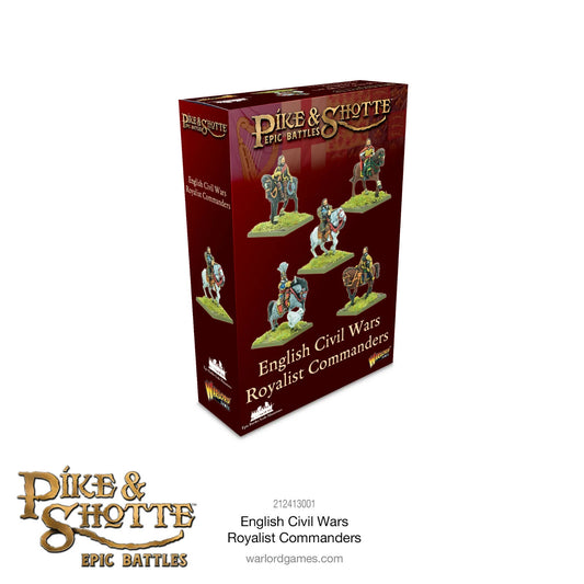 Royalist Commanders - Pike & Shotte Epic Miniatures Warlord Games