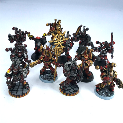 Khorne Chaos Space Marine Squad - Painted - Warhammer 40K C3662