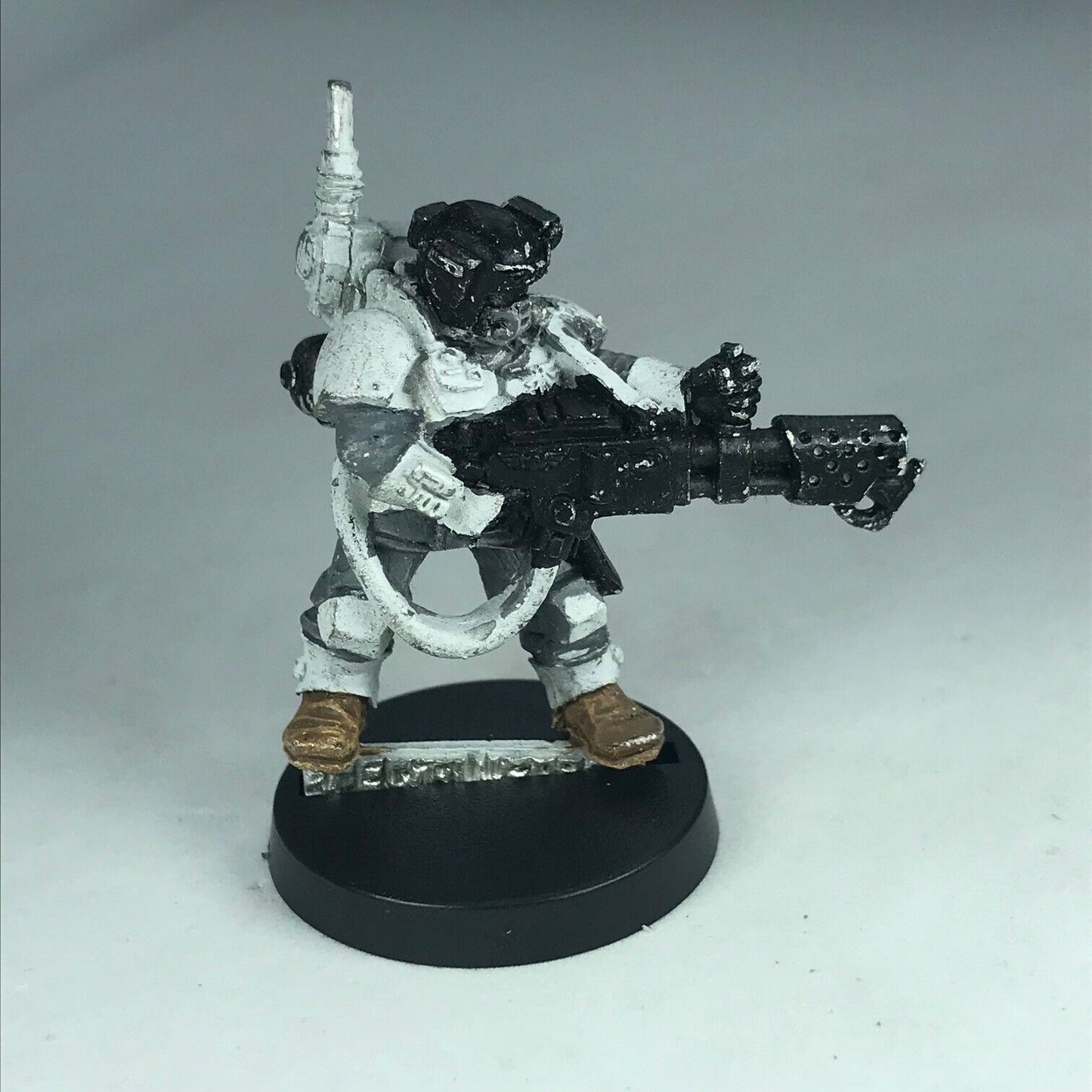 Metal Imperial Guard Kasrkin Stormtrooper Flamethrower - Warhammer 40K X9378