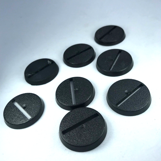 Original Games Workshop 25mm Round Slotta Bases Dated 2005 Warhammer 40K X10788