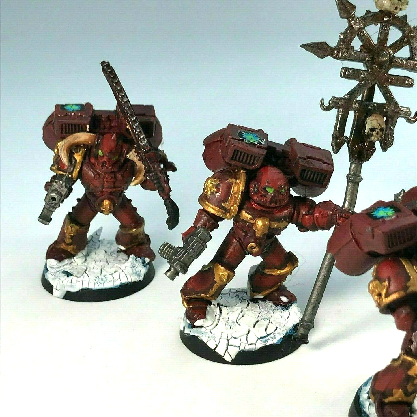 Chaos Space Marine Khorne Assault Marines - Painted - Warhammer 40K C2450