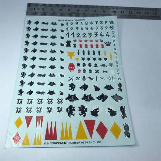 Space Marines Space Wolves Transfer Sheet - Warhammer 40K T197