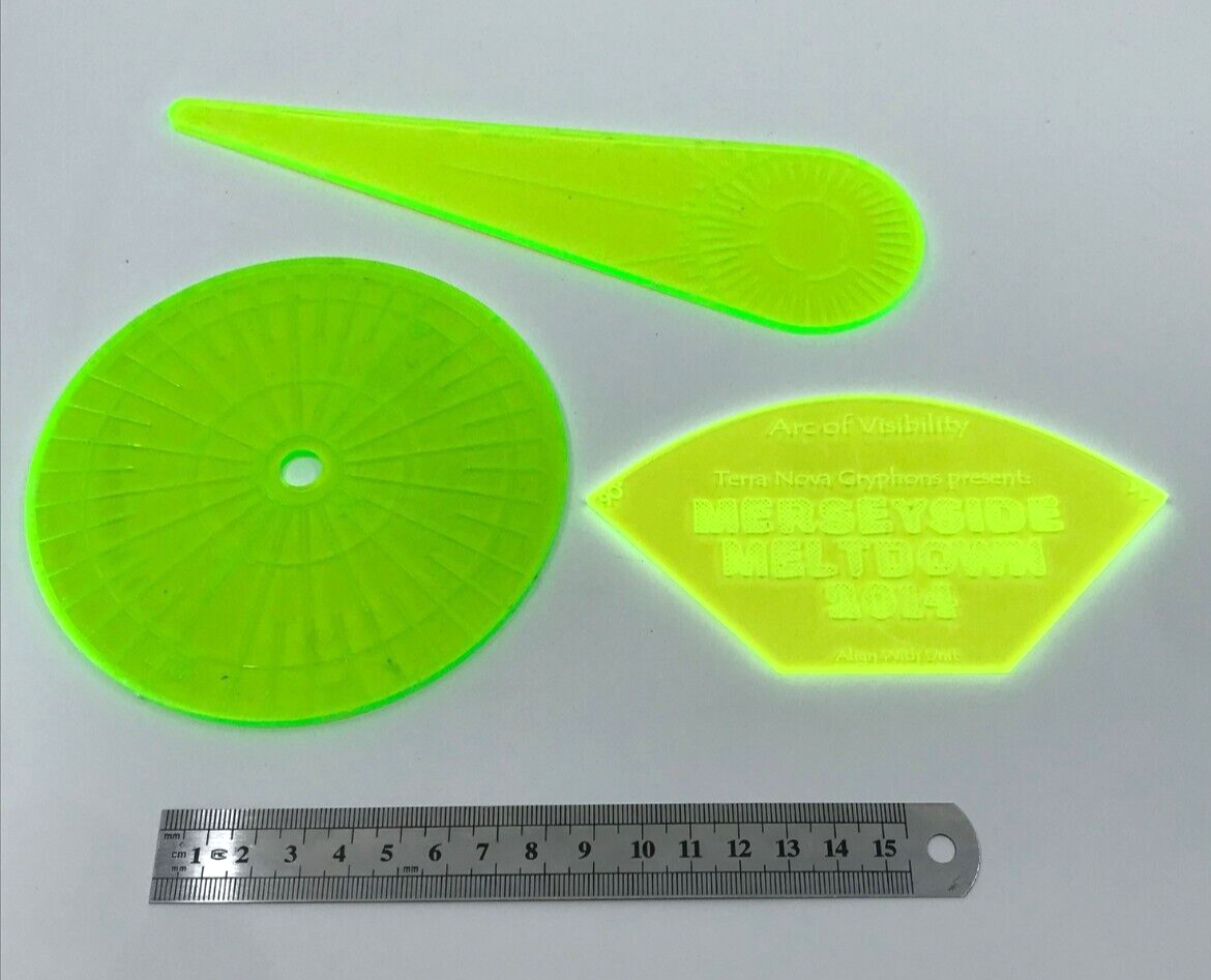 Heavy Weapon Blast Templates - Warhammer 40K / Fantasy Games Workshop W72