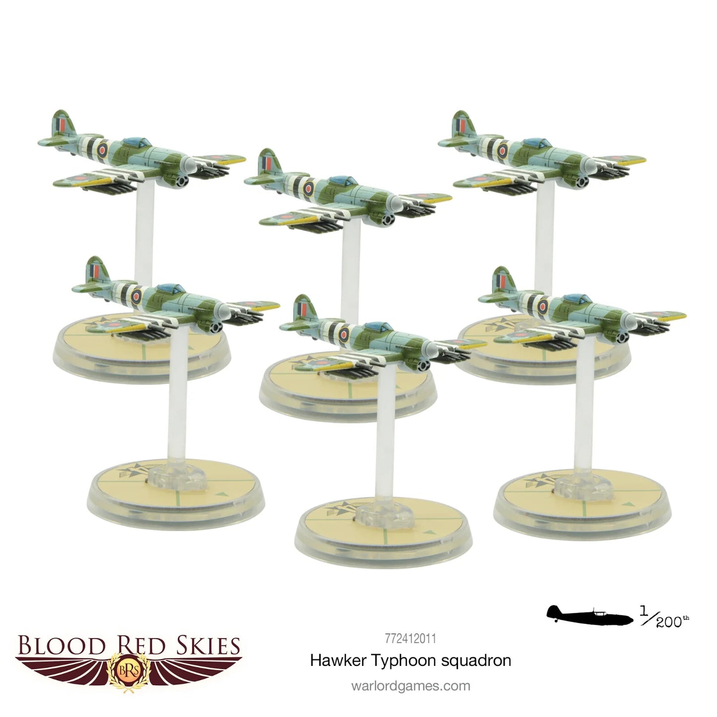 Blood Red Skies: Hawker Typhoon Squadron - Bolt Action Warlord Games Miniatures