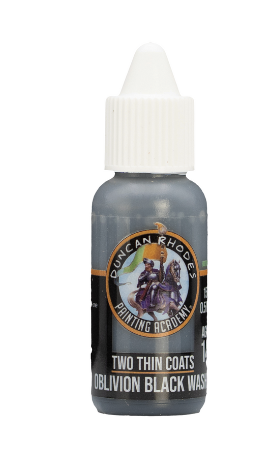 Oblivion Black Wash Two Thin Coats Paints Duncan Rhodes Painting Academy - 15ml