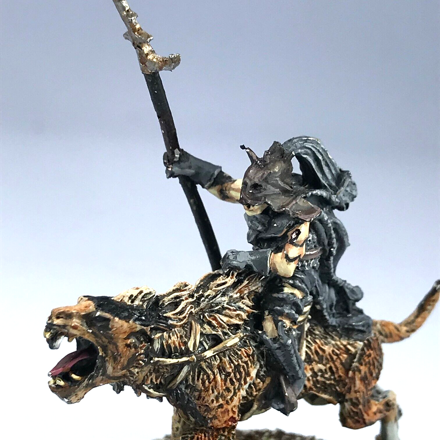 Metal Orc Warg Rider - Painted - Warhammer / Lord of the Rings C3659